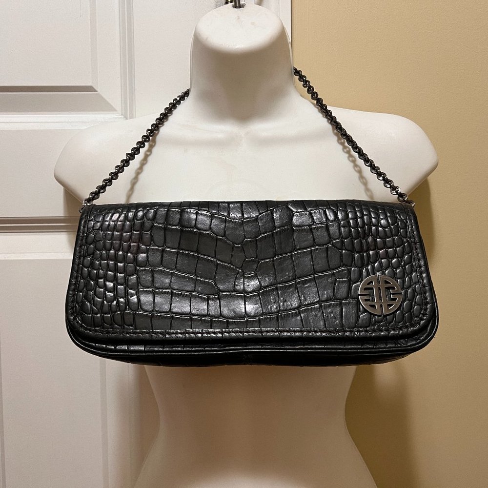 Antonio Melani Black Shoulder/clutch purse